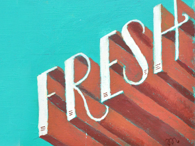 Fresh hand lettering lettering nostalgic type typography vintage inspired
