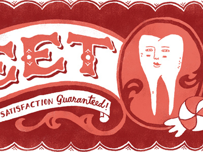 Sweet Tooth hand lettered lettering typography