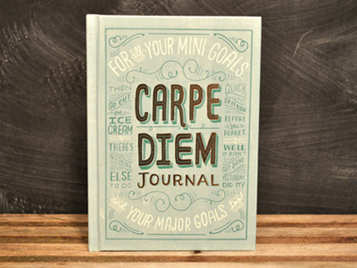 Carpe Diem Journal book chronicle books hand lettering journal lettering