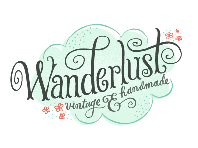 Wanderlust Logo lettering logo typography wanderlust