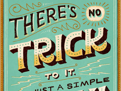 Trick lettering simpsons trick typography