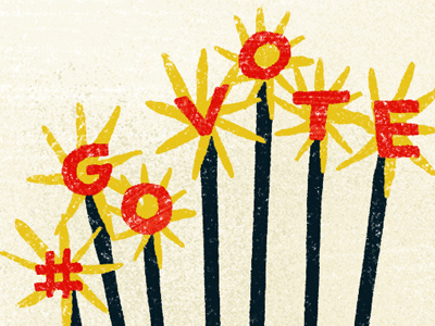 #govote 2 election go vote lettering sparklers