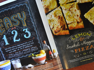 O Magazine chalkboard lettering recipe