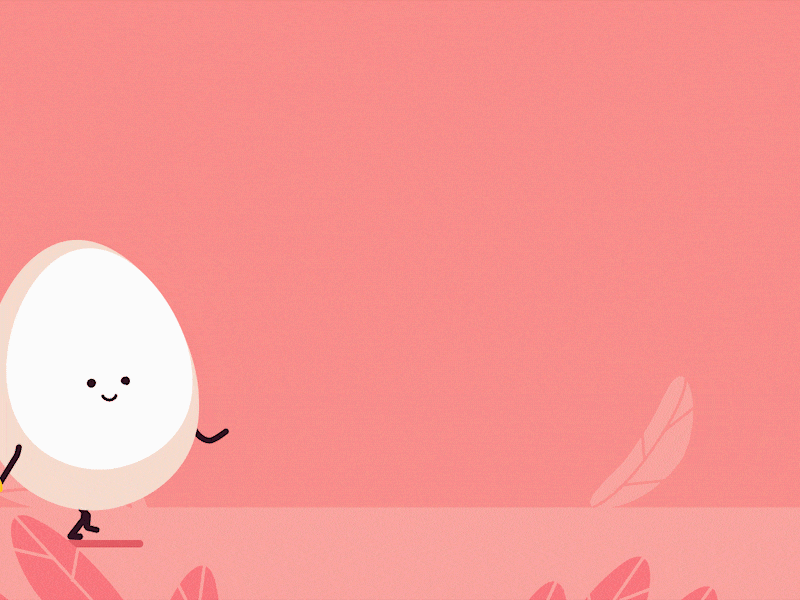 Funny Easter animation chick easter egg gif illustration vector