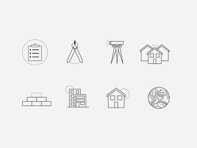 Property Iconogrpahy design graphic design iconography icons illustration line drawings logo vector vector artwork