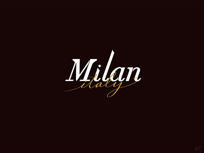 "Places I've Been" : Milan, Italy branding design graphic design logo typography