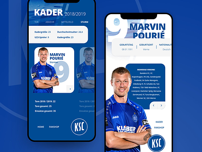 Football Players Profile football mobile mobile design profile soccer ui user interface