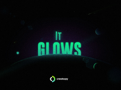 It Glows. art branding glow glows gredient illustration logo morocco typography ux vector