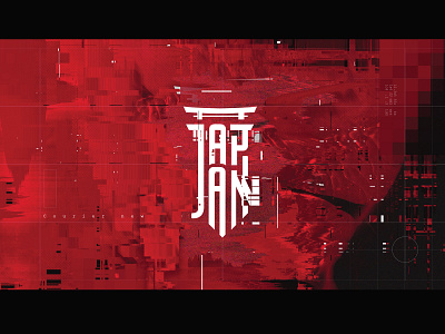 The Glitchy design futuristic glitch gredient icon illustration japan korea logo morocco red typographie ux