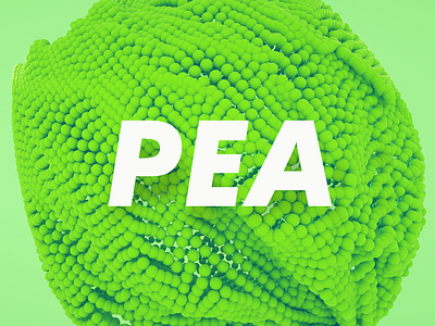 PEA cinema4d design gredient green icon illustration logo octane pea photoshop ui