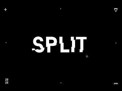 SPLIT Concept black black white design gredient icon illustration logo split white