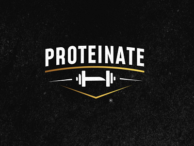 Proteinate logo Concept art black bodybuilding branding concept design gold gredient icon illustraion illustration art illustrator logo logodesign logos logotype moroccan proteinate typogaphy