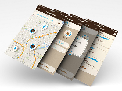Coffee Run - Great Coffee Takes time, order ahead coffee design ios iphone userexperience userinterface visual