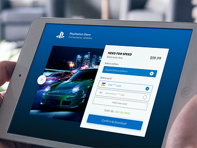 PlayStation Checkout checkout design e commerce gaming payment playstation purchase user interface