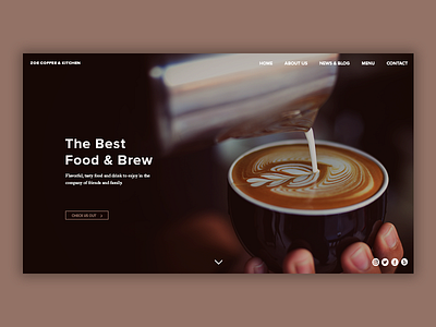 Cafe/Diner Landing Page