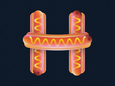 H is for Hot Dog • 36 Days of Type