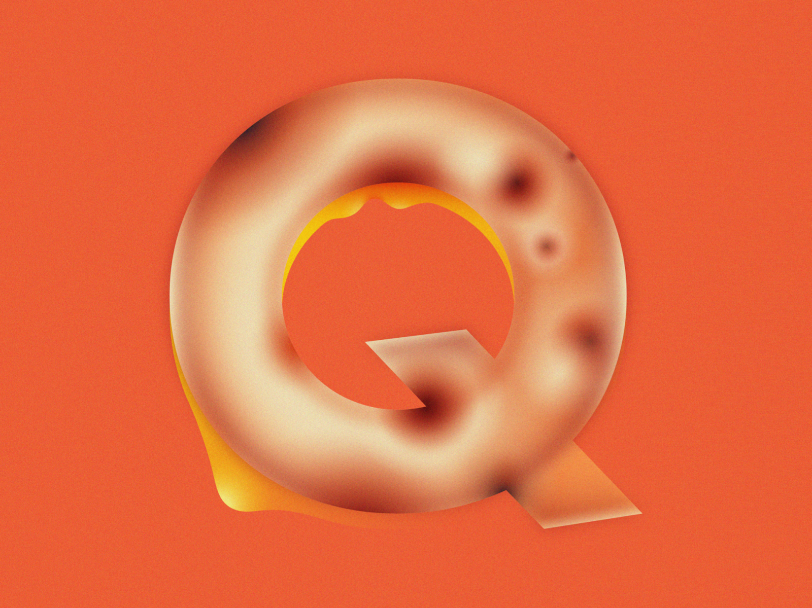 Q is for Quesadilla • 36 Days of Type 2d 36 days of type 36daysoftype 36daysoftype08 alphabet cheese design flat food gradient grain illustration letter q lettering melting minimal q quesadilla tortilla vector
