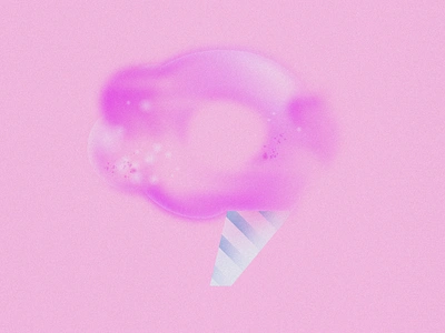 On Cloud 9 • 36 Days of Type 2d 36 days of type 36daysoftype 36daysoftype08 candy carnival cloud cotton candy design flat food gradient grain illustration minimal nine number 9 sugar typography vector