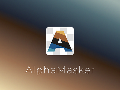 AlphaMasker Cover graphic design logo