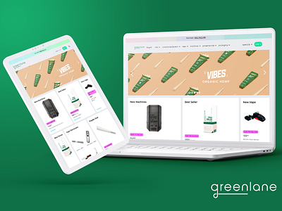 Greenlane Holdings Ecommerce Website Redesign amazon cannabis ecommerce mockup responsive design ui ux web design webflow