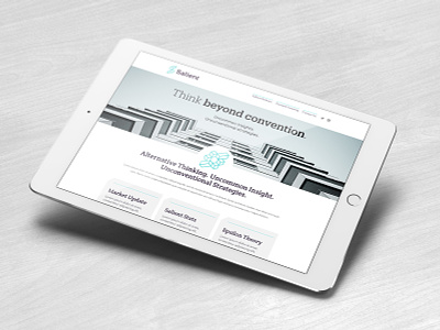 Salient Website design financial services mobile responsive web design
