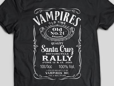 Vampires MC 21st Rally Shirt illustrator photoshop tshirt design