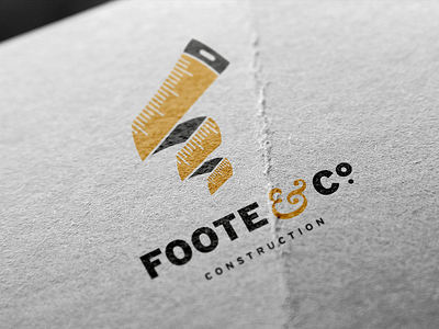 Foote And Co. Construction construction foot foote logo
