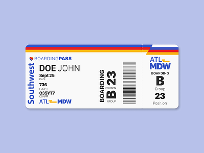 Southwest Boarding Pass Redesign