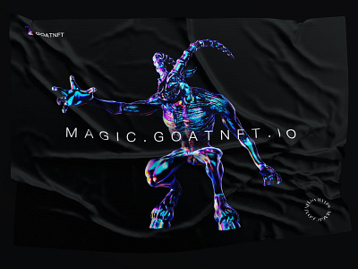 Goatnft.io 3d c4d design goat illustration logo nft ui design web website