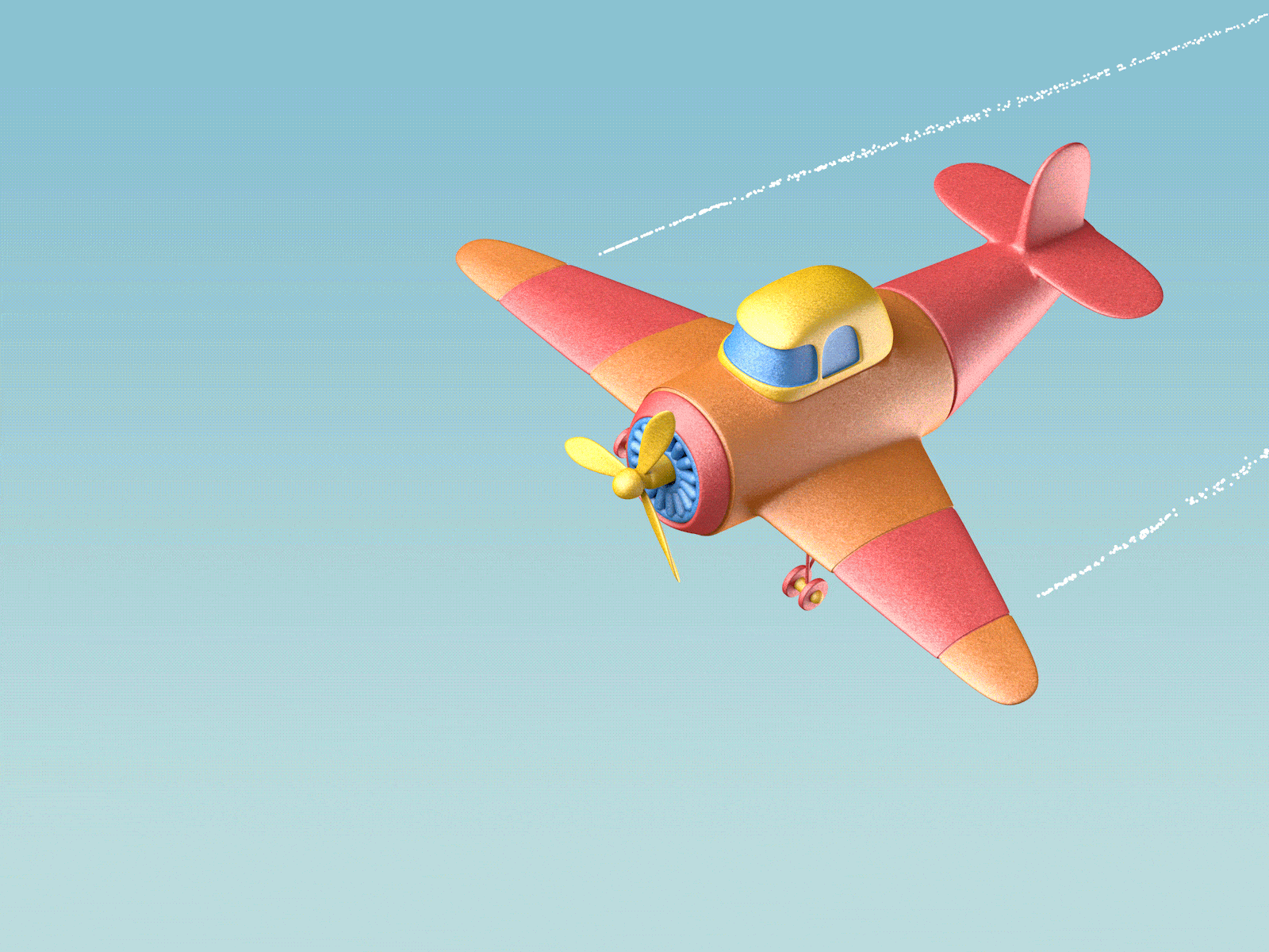 plane 3d model 3d art 3d modeling animation c4d plane