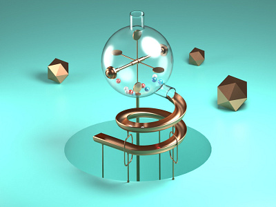 lucky ball 3d art animation c4d design