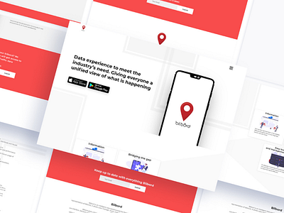 Bilbordapp Landing page landing page ui web