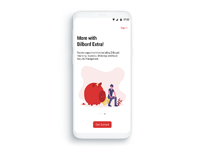 Bilbordapp mobile app ui design ux design web