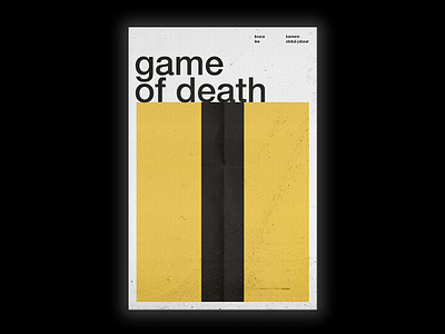 Game of Death - Film Poster bruce lee design film poster movie movie poster passion project swiss swiss style typography vector wall art wallpaper