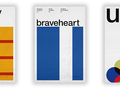 Braveheart - Film Poster design film poster movie movie poster passion project swiss swiss style typography vector wall art wallpaper