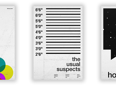 The Usual Suspects - Film Poster design film poster movie movie poster passion project swiss swiss style typography vector wall art wallpaper