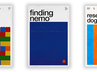 Finding Nemo - Film Poster design disney film poster movie movie poster passion project pixar swiss swiss style typography vector wall art wallpaper