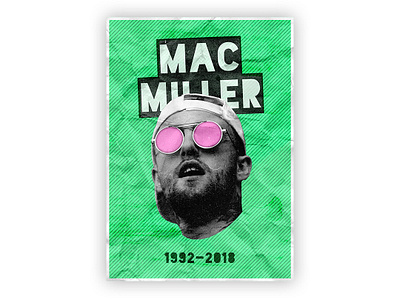MAC MILLER POSTER 11x15 artist design hip hop hiphop mac miller music passion project poster rap typography wall art wallpaper