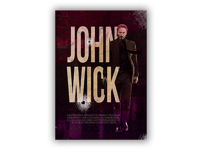 John Wick Poster 11x15.5 design film poster john wick keanu reeves movie movie poster passion project typography wall art wallpaper