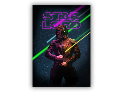 Starlord Poster 11x15.5 design film poster gotg guardiands of the galaxy marvel marvel comics marvelcomics movie movie poster passion project typography wall art wallpaper