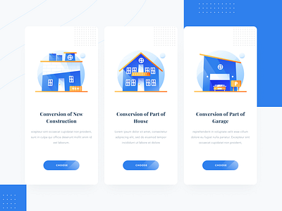 UI Exploration Type Construction apartments app building construction design flat home icon illustration minimal onboarding ui ux vector web