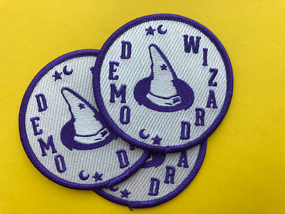 *Wizard* badges for a team meetup embroidered patches wizard