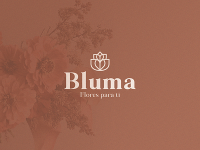 Bluma brand branding design elegant flowers graphic design logo
