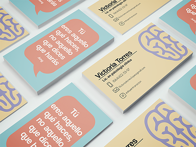 Psychology business card businesscard design illustraitor psychology