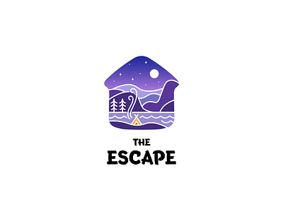 travel adventure art design escape getaway icon illustration landscape logo outdoor travel vector