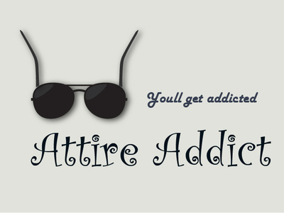 Attire Addict attire branding illustration logo nepal sunglasses vector