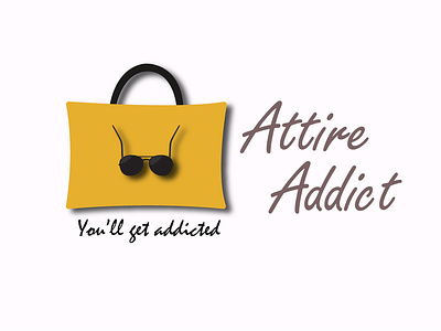 Attire Addict attire brand branding clothing fashion illustration logo nepal vector