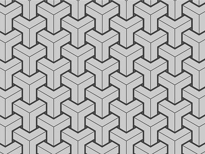 3D Pattern 3d illustration interlocking pattern vector
