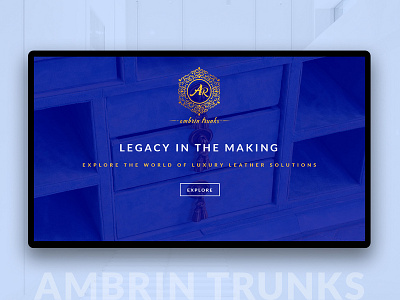 Landing Page - Luxury Trunk Brand design landing page ui luxury branding luxury design web