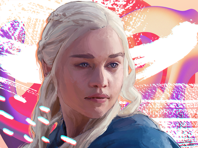 Daenerys digital painting game of thrones illustration